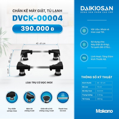 Chân kê máy giặt tủ lạnh Daikiosan DVCK-00004